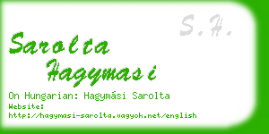 sarolta hagymasi business card